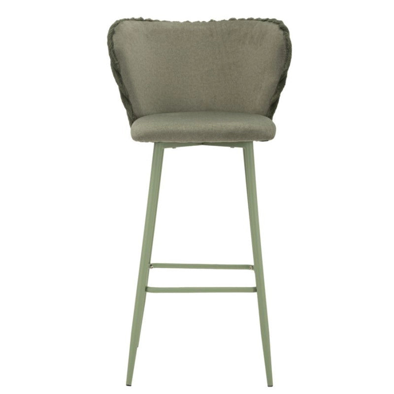 Sgabello Bar Alaska -b- Verde Set 2 Pz cm 55x58x106 (altezza Seduta cm 77)