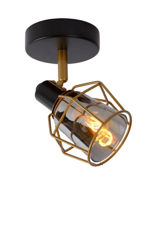 Faretto soffitto Lucide Nila E14 25W nero oro 77977/01/30