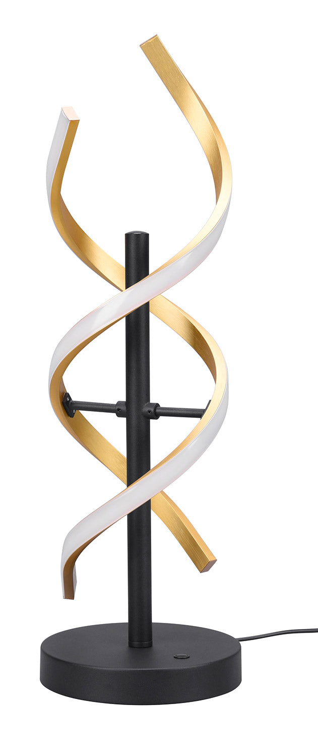 Lampada da Tavolo da Interno a LED in Alluminio Ottone Opaco