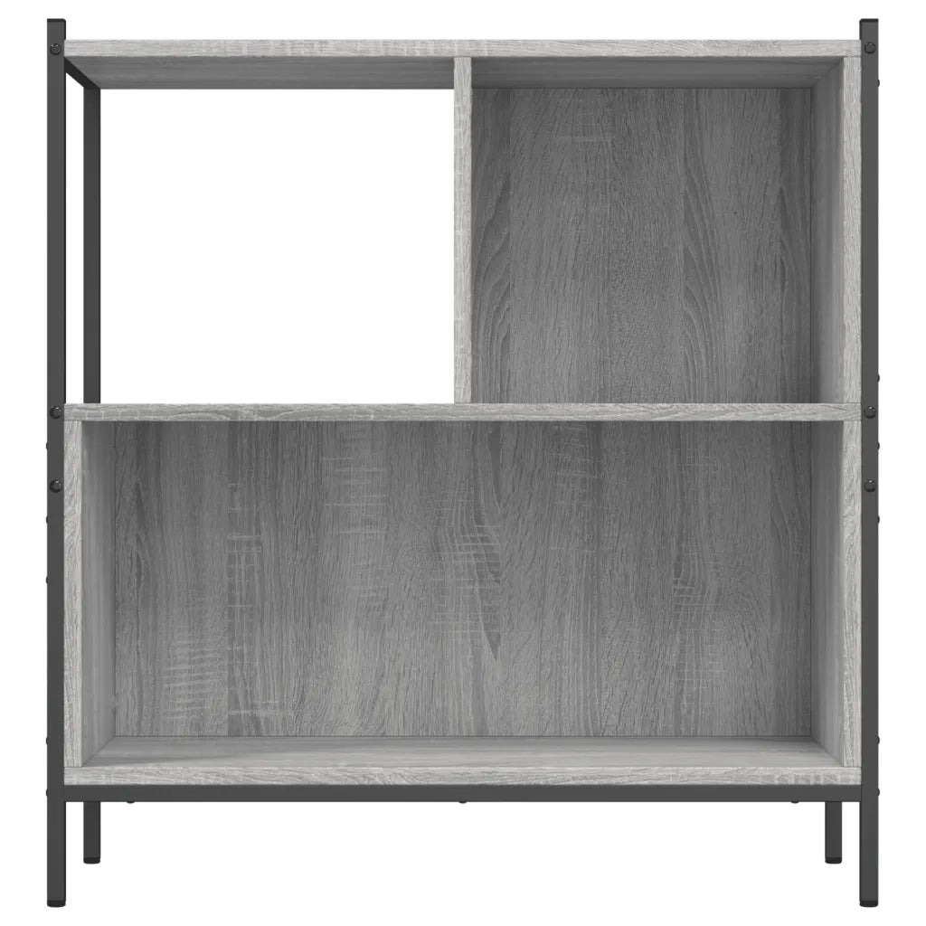 Libreria-Scaffale per Libri-Mobile di Stoccaggio Grigio Sonoma 72x28x77,5 cm in Legno Multistrato