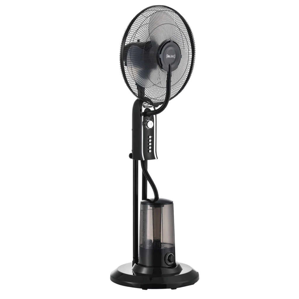 Ventilatore a Piantana con Nebulizzatore con 3 Velocitá e Modalitá Oscillazione con Inclinazione Testa Motore 75W Timer