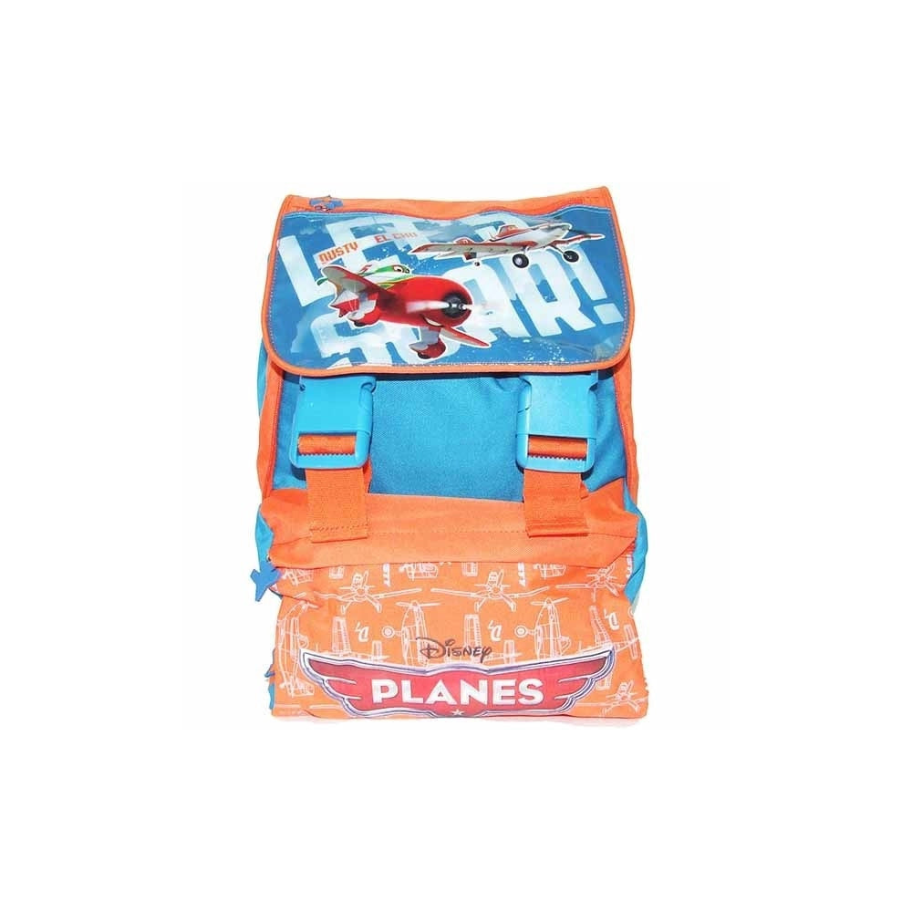 Trade Shop - Zaino Estensibile In Tessuto Con Schienale Rigido Confort Back Disney Planes -
