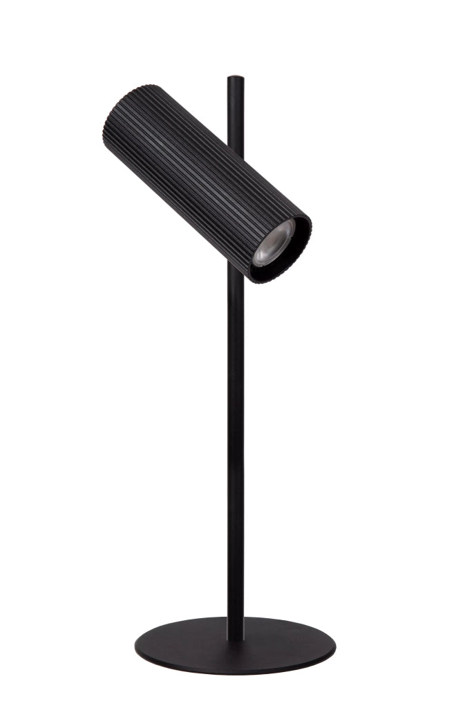 Lampada da scrivania Lucide Clubs nera GU10 alluminio