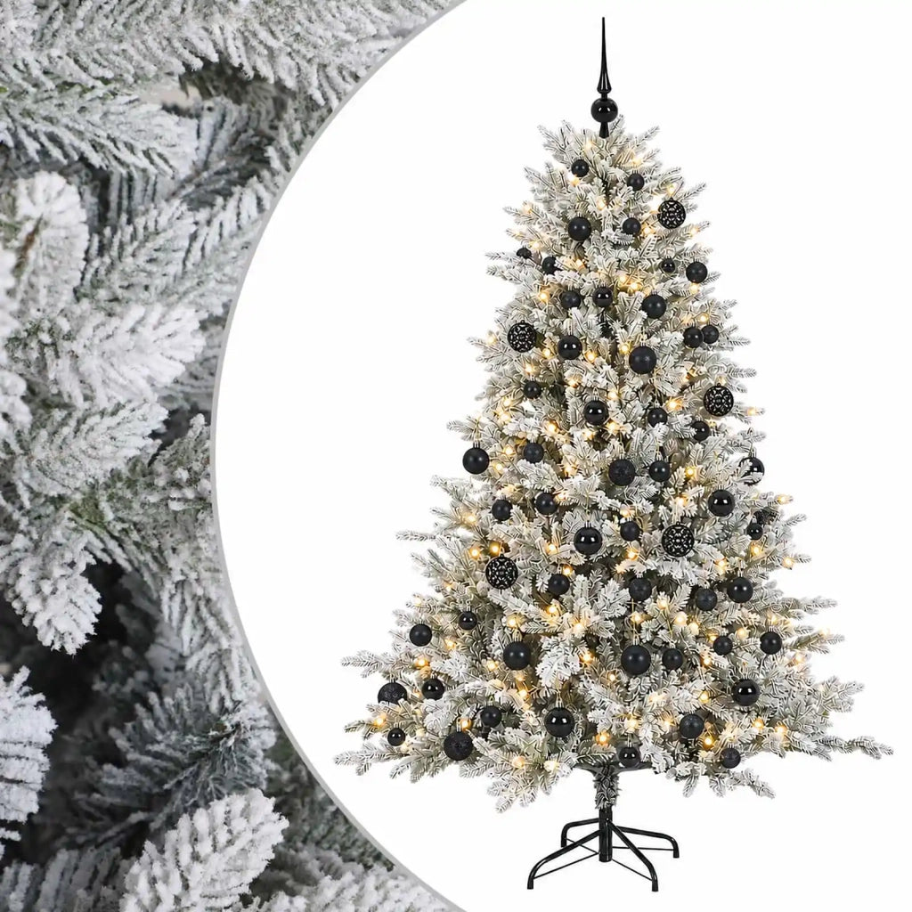 Albero di Natale artificiale con palline 240 cm 300 LED 3466369