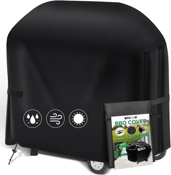 Grillhoes Weerbestendig 420D Oxford Stoffen Grillhoes Gasgrill Waterdichte Stofdichte Beschermhoes Kap Zeildoek Scheurvaste BBQ Hoes, Universale 105 x 49 x 102 cm