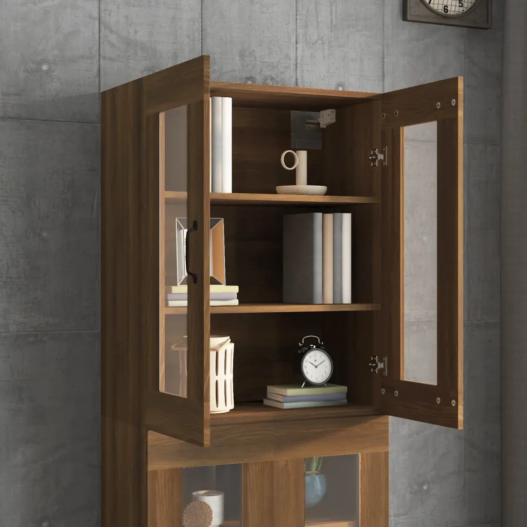 Armadietto Pensile a Parete Rovere Marrone 69,5x34x90 cm CFW6974234