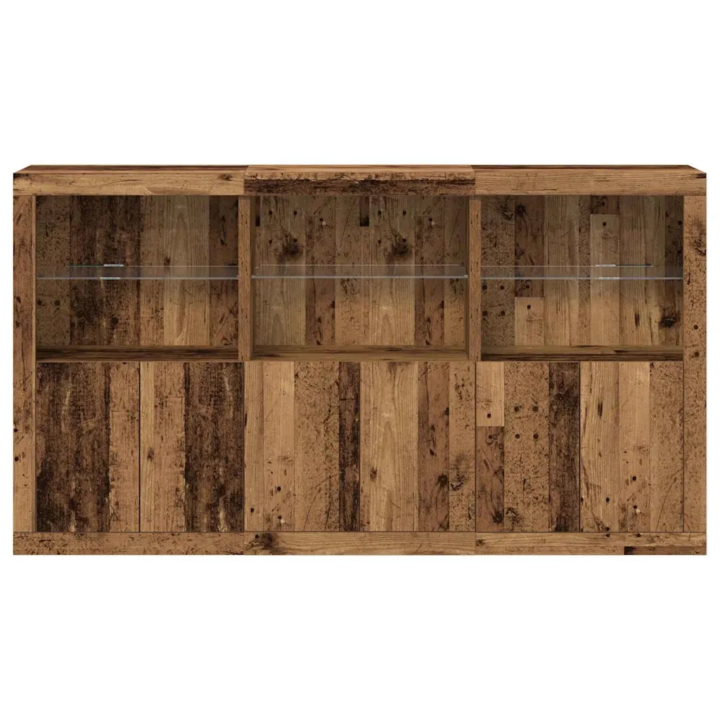 Credenza | Madia LED Legno vecchio 181,5 x 37 x 100 cm Legno multistrato