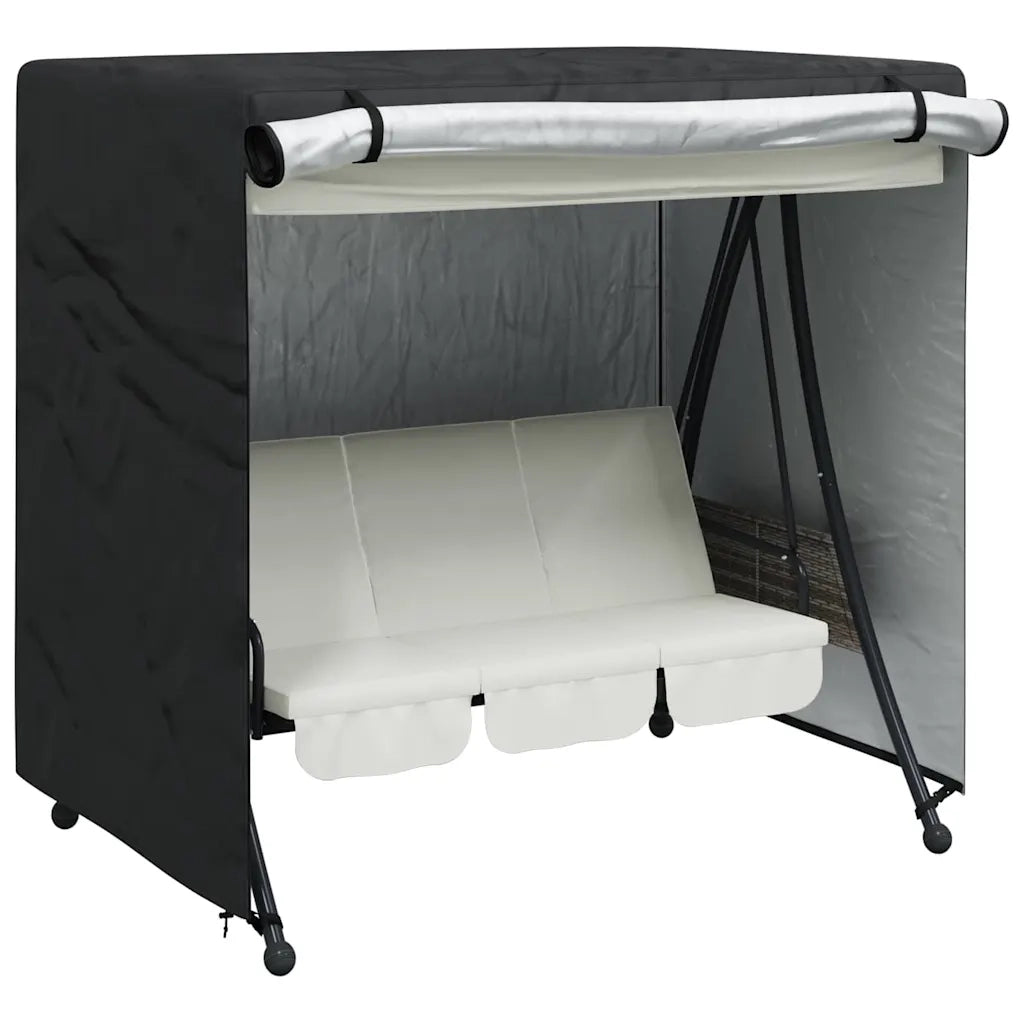 Copertura per dondolo da esterno Nero 175 x 125 x 180 cm 4105915