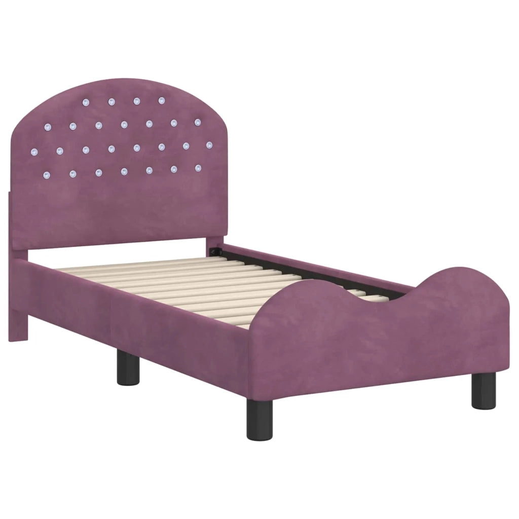Struttura letto per bambini con testata Viola 70 x 140 cm
