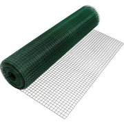 Trade Shop - Rete Metallica Plastificata Verde 1x10mt Maglia 12,7x12,7mm Recinzione Protettiva 57733 -