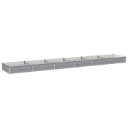 Letto rialzato da giardino Grigio 480 x 80 x 24 cm 8006519