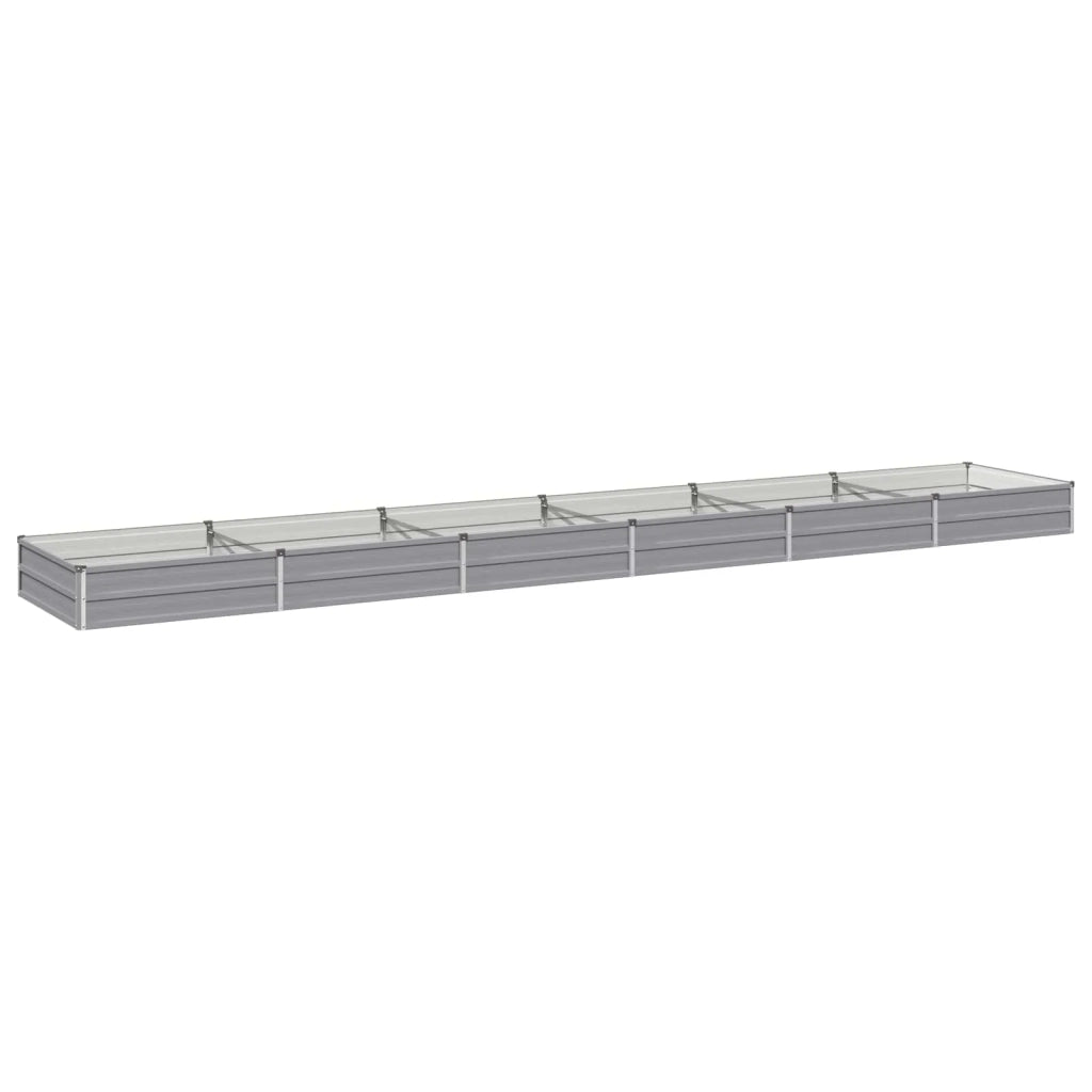 Letto rialzato da giardino Grigio 480 x 80 x 24 cm 8006519