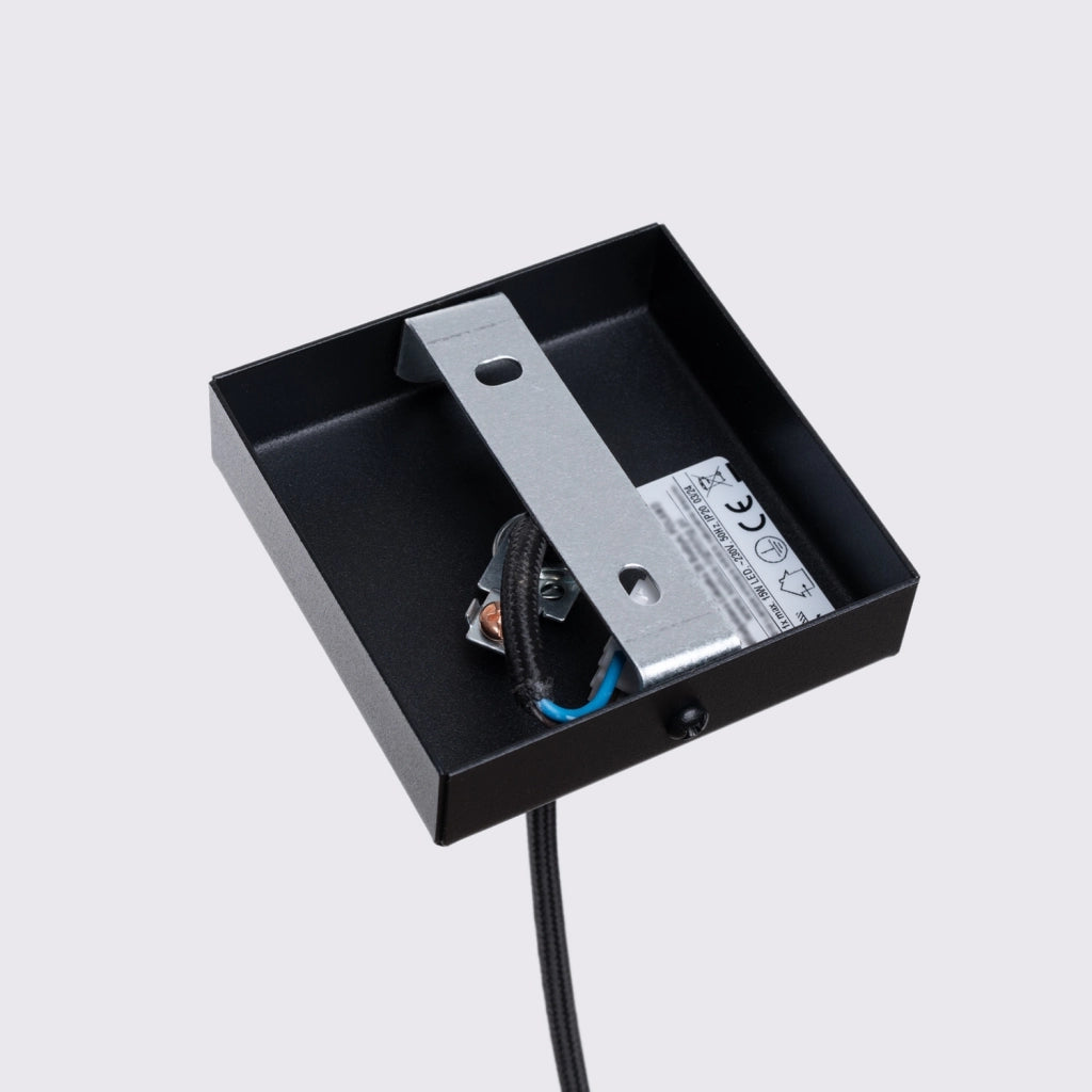 Lampada a sospensione GRAVIO in alluminio tubo nero GU10