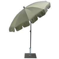 Ombrellone da Giardino Ø200 cm Palo Ø27 mm in Acciaio Maffei Allegro Tortora