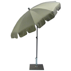 Ombrellone da Giardino Ø200 cm Palo Ø27 mm in Acciaio Maffei Allegro Tortora