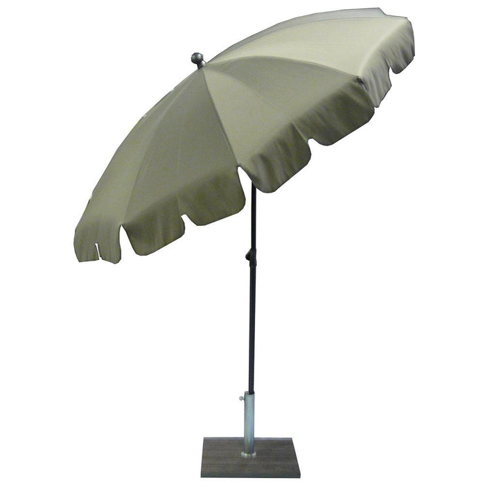 Ombrellone da Giardino Ø200 cm Palo Ø27 mm in Acciaio Maffei Allegro Tortora