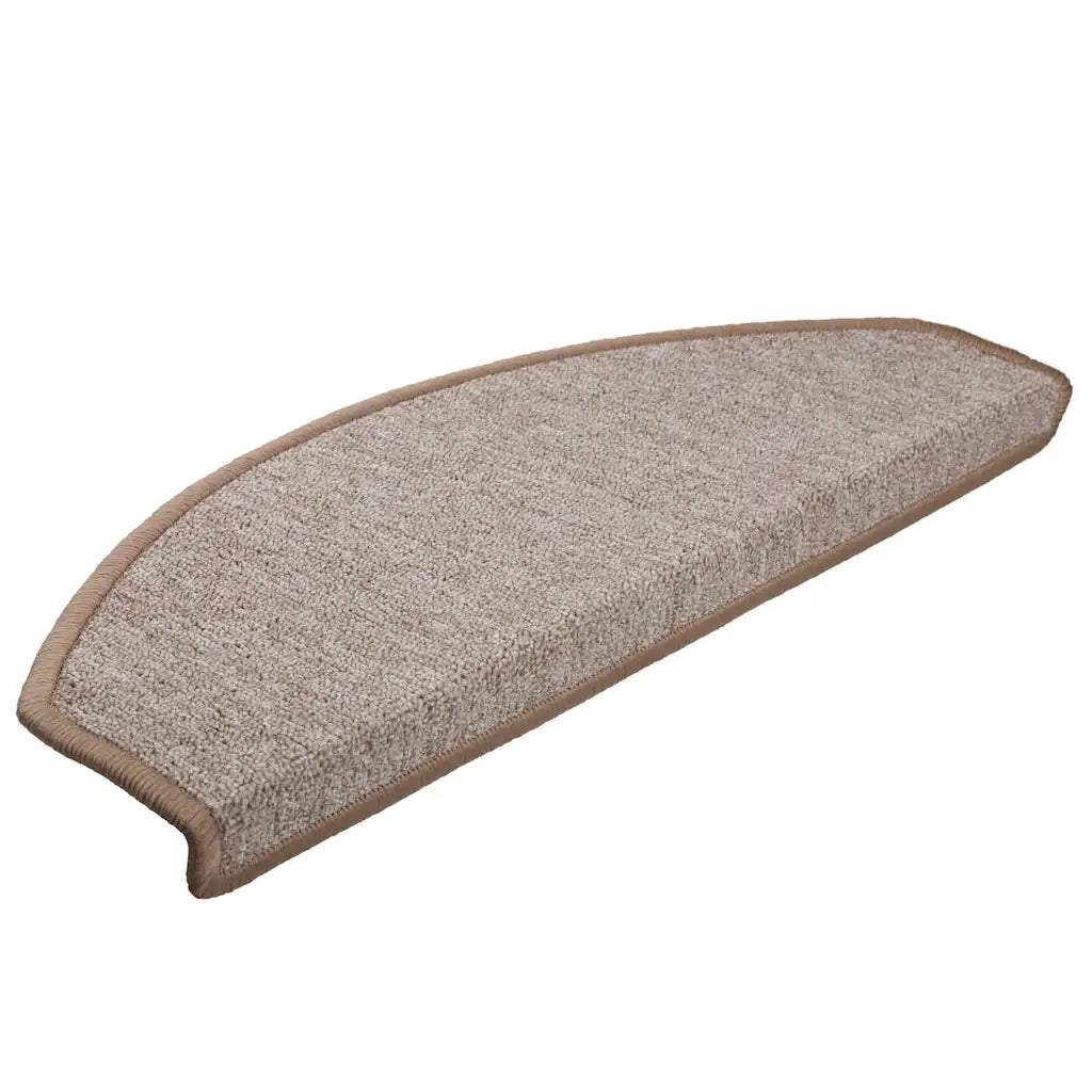 Tappetini per scale 20 pz 65x24x4 cm Marrone chiaro Semicircolari Grandi 3365791