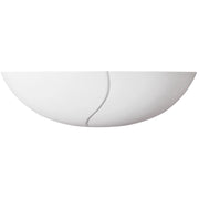 Applique in gesso bianca da parete E14 Polux 206718