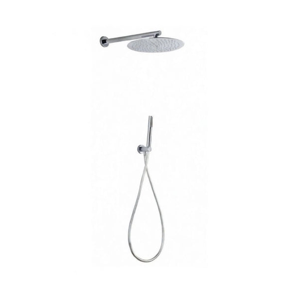 Set doccia completo di soffione tondo diametro 20 cm e set doccetta KZ-1005-2 PERU - Cromato Lucido