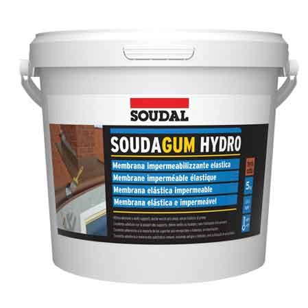 MEMBRANA IMPERMEABILIZZANTE 'SOUDAGUM HYDRO' SOUDAL 5 Kg - Col. Grigio - SOUDAL
