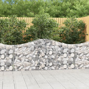 Cesti Gabbioni ad Arco 9 pz 200x30x80/100 cm Ferro Zincato