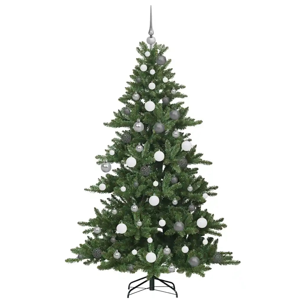 Albero di Natale Artificiale con Rami Pieghevoli Verde 180 cm