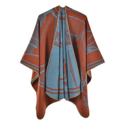 Nuovo scialle caldo da donna, mantella/coda di cavallo in cashmere spesso