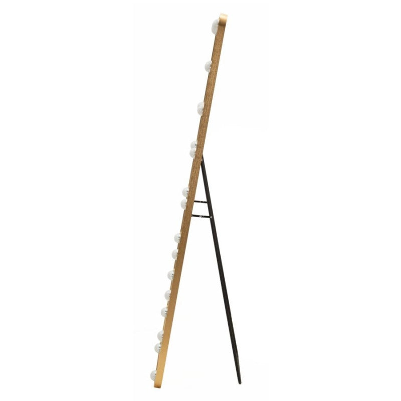 Specchio Da Terra Led Hollywood Rettangolare cm 50x6-45x160 (luce Con 3 Temperature Di Colore)