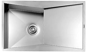 CM 012863RCSSP SPACE REVERS Lavello da incasso 1 vasca con gocciolatoio reversibile 2 fori 86 x 52 cm colore Inox