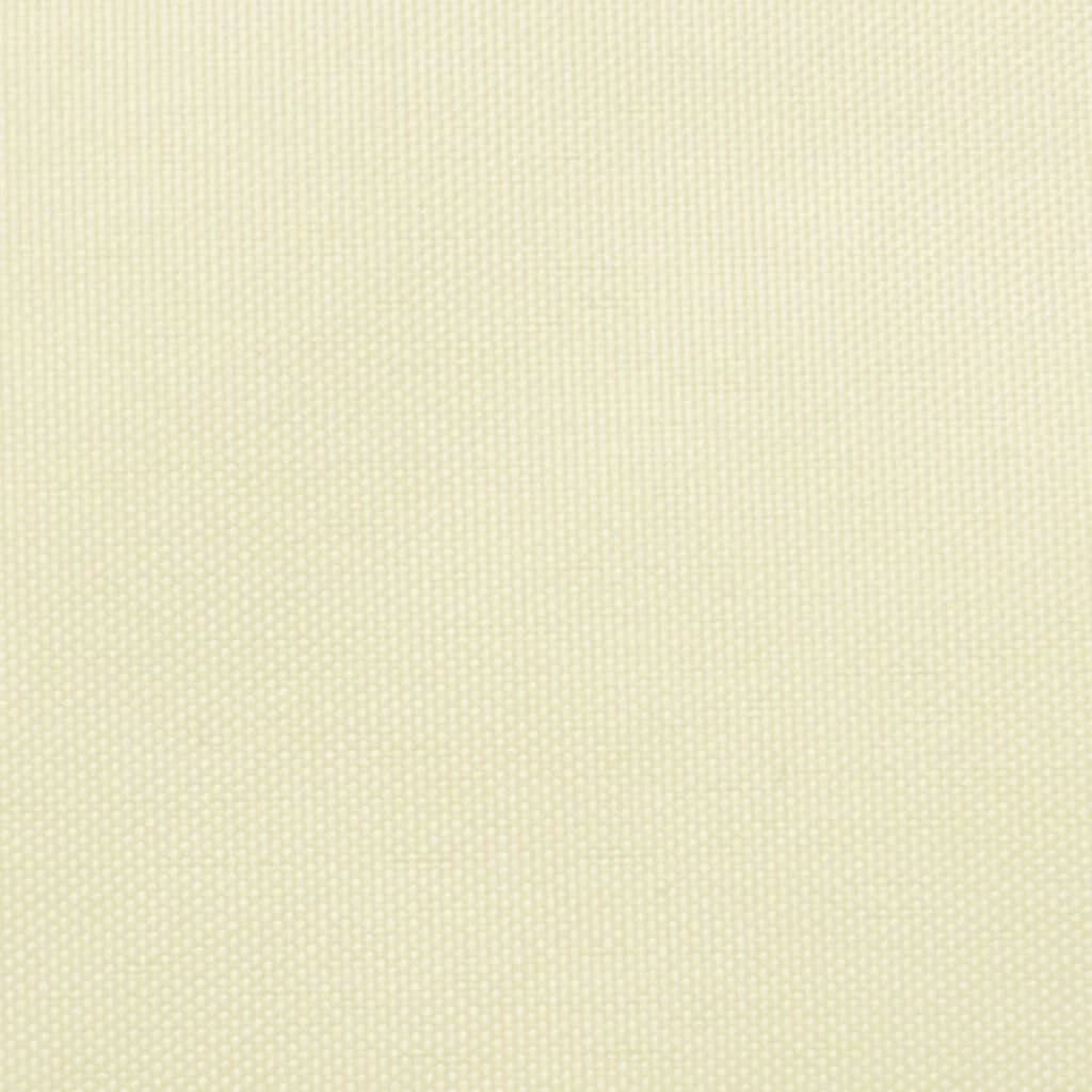 Vela ombreggiante triangolare in tessuto Oxford 5 x 6 x 6 m crema 02_0009926