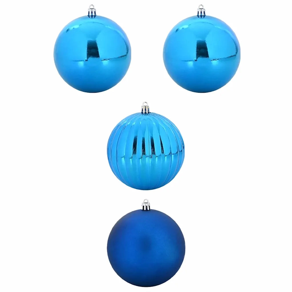 Set di palline di Natale XXL 4 pz Blu Plastica CFW3168637