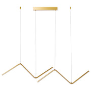 Lampada a sospensione LED in metallo dorato Luce moderna di design Illuminazione d'accento