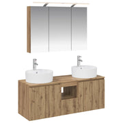 Set di Armadi da Bagno 4 pcs Rovere Artigianale 3406462