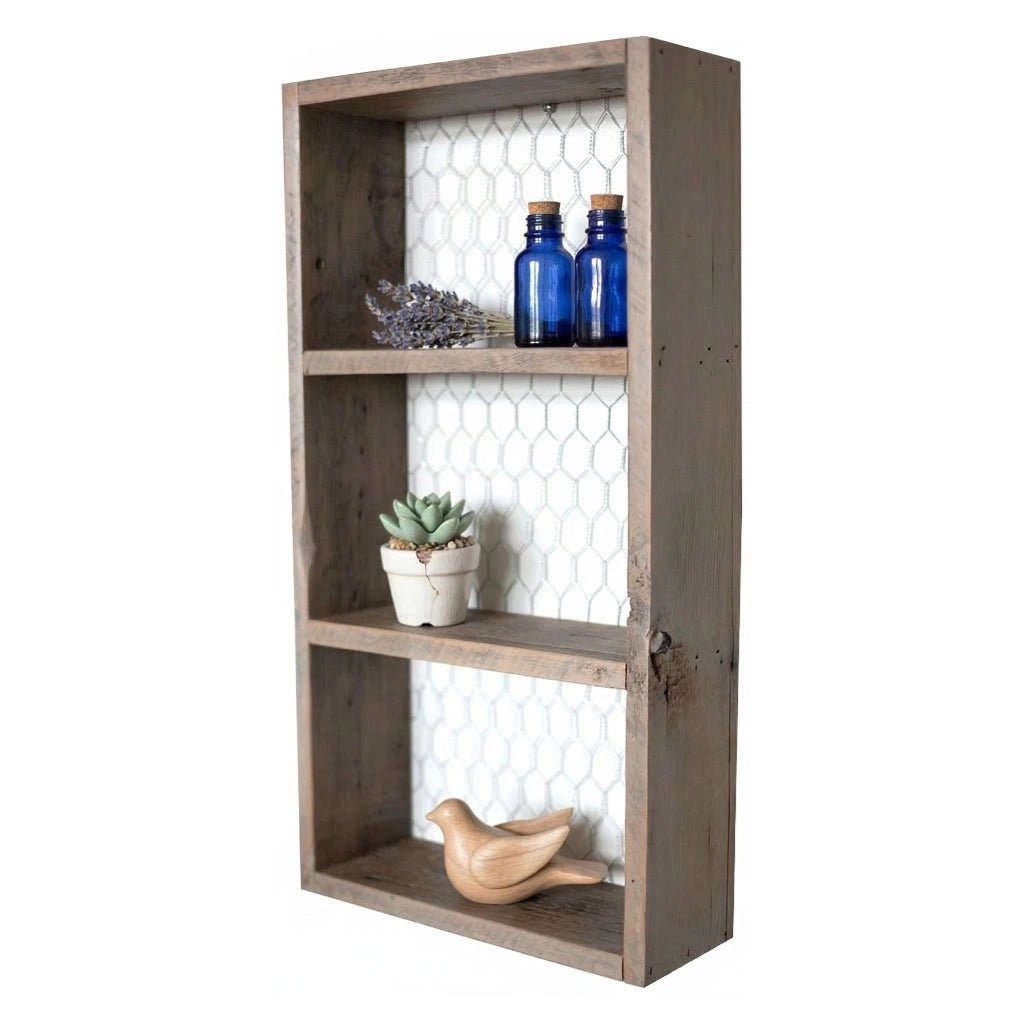 Torraca, Mensola 2 Ripiani, 30x9x60h cm Marrone Naturale