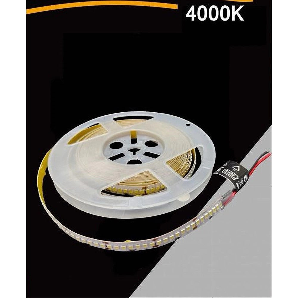 Trade Shop - Strip Striscia Led 5mt Dc 24v Smd 2835 Ip20 90w Luce 3000k 6500k 4000k Dc24v-240 - -bianco Naturale      -