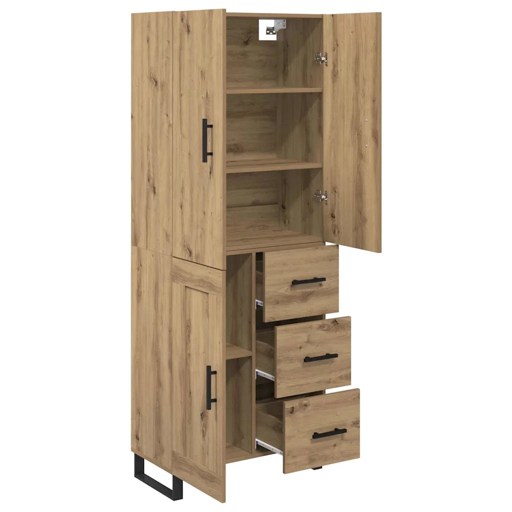 Credenza 2 pcs Rovere artigianale 69,5 x 34 x 180 cm 3415924
