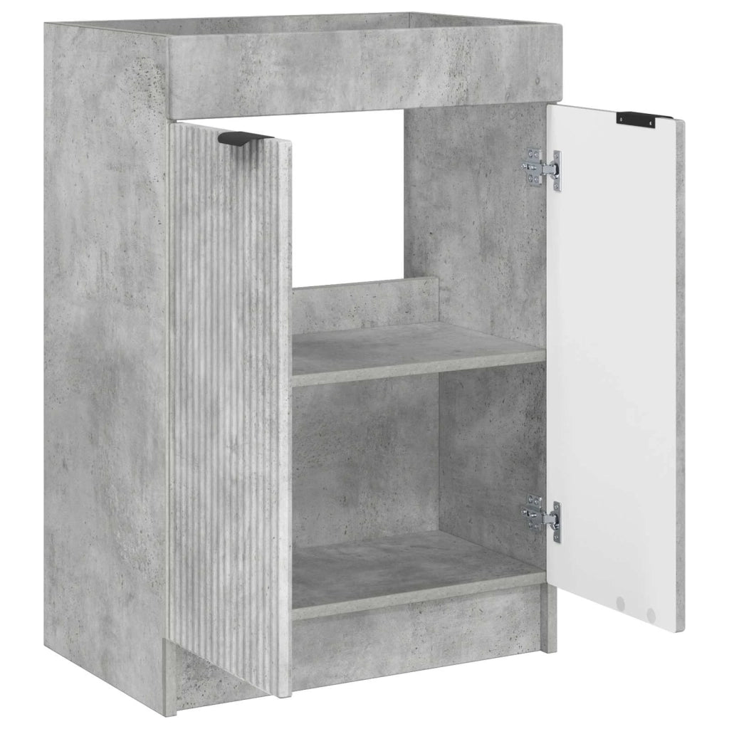 Mobiletto da bagno sotto il lavello Grigio Cemento 890107