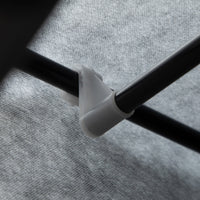 Armadio Guardaroba da Campeggio 125x43x162,5 cm con 8 Ripiani e 2 Barre Grigio Carbone