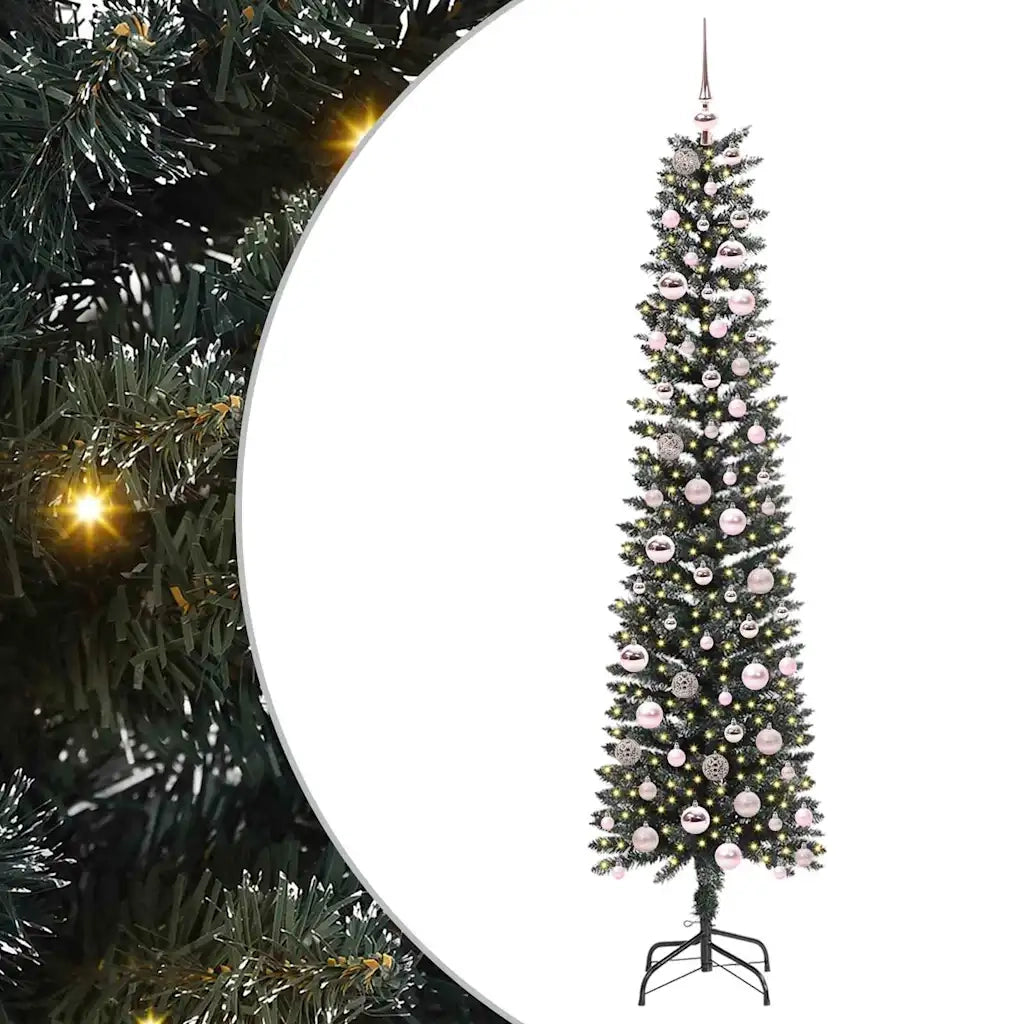 Albero di Natale | Decorazioni natalizie artificiale con 300 LED Verde 210 cm