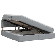 Letto con contenitore e materasso Grigio Chiaro 160 x 200 cm 3458694