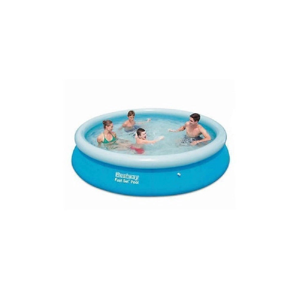 Trade Shop - Piscina Gonfiabile Rotonda Fast Set 366x76cm Predisposta Per Pompa Filtro 57273 -