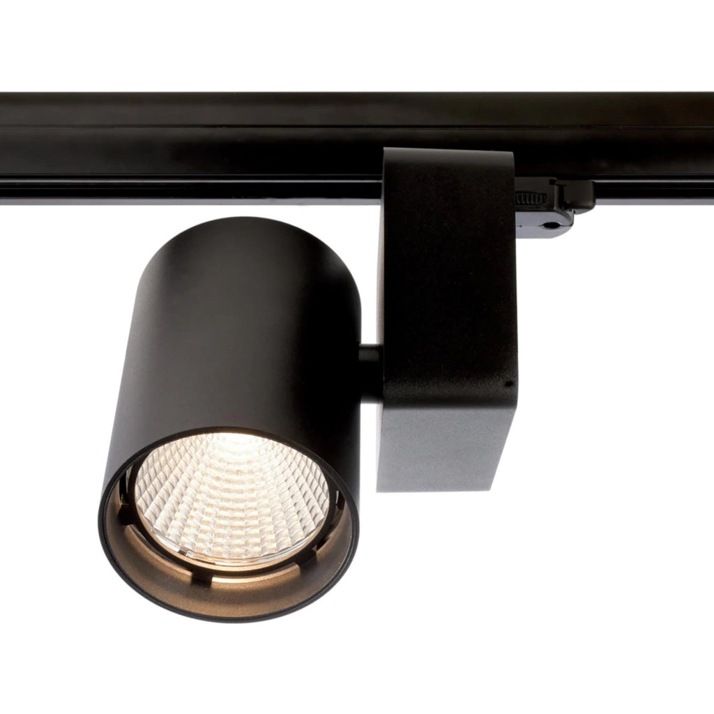 Faretto binario trifase LED 33W dimmerabile alta resa proiettore track luce orientabile illuminazione negozio vetrina RA90 NERO 3000K