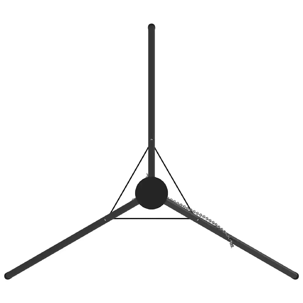 Treppiede da Campeggio Nero 92 x 92 x 151,5 cm Acciaio CFW1410256