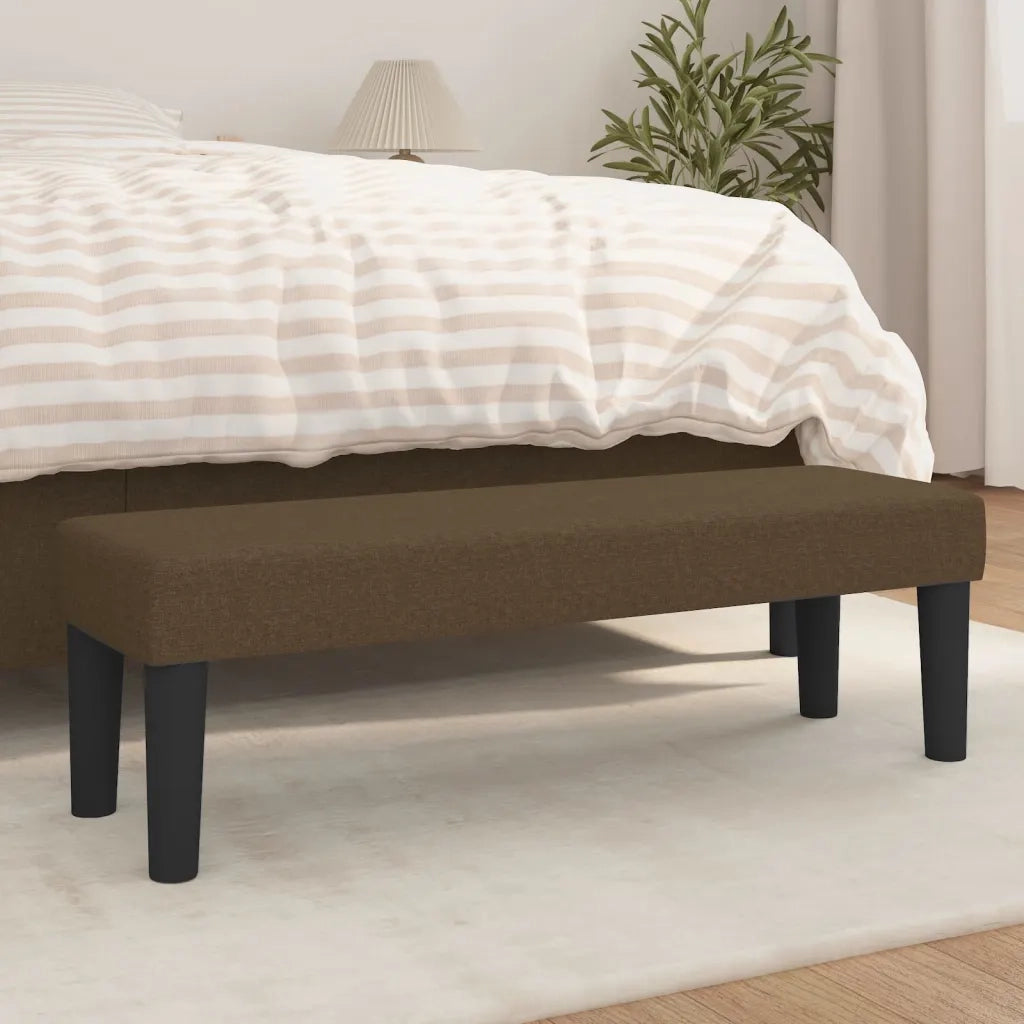 Panca Marrone Scuro 100x30x30 cm in Tessuto CFW8413611