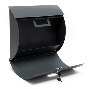 Set Cassetta postale singola autoportante V17 antracite, con telaio di supporto