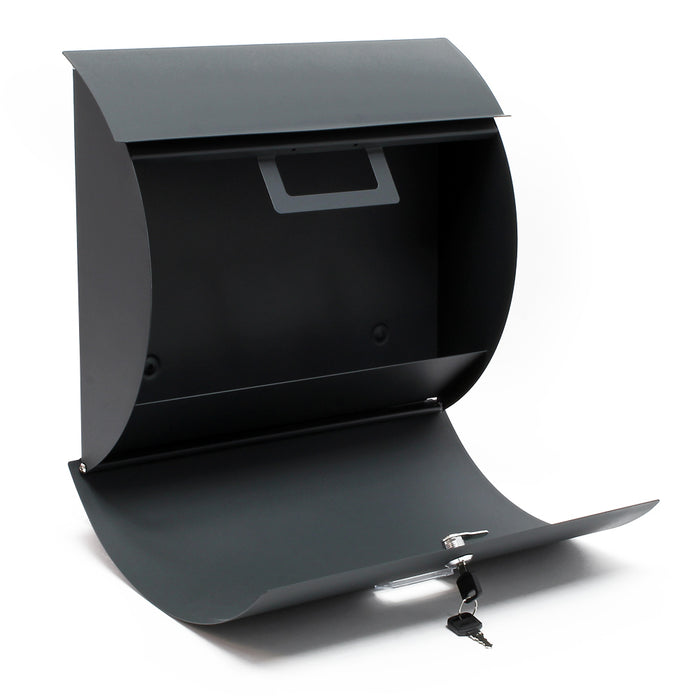 Set Cassetta postale singola autoportante V17 antracite, con telaio di supporto