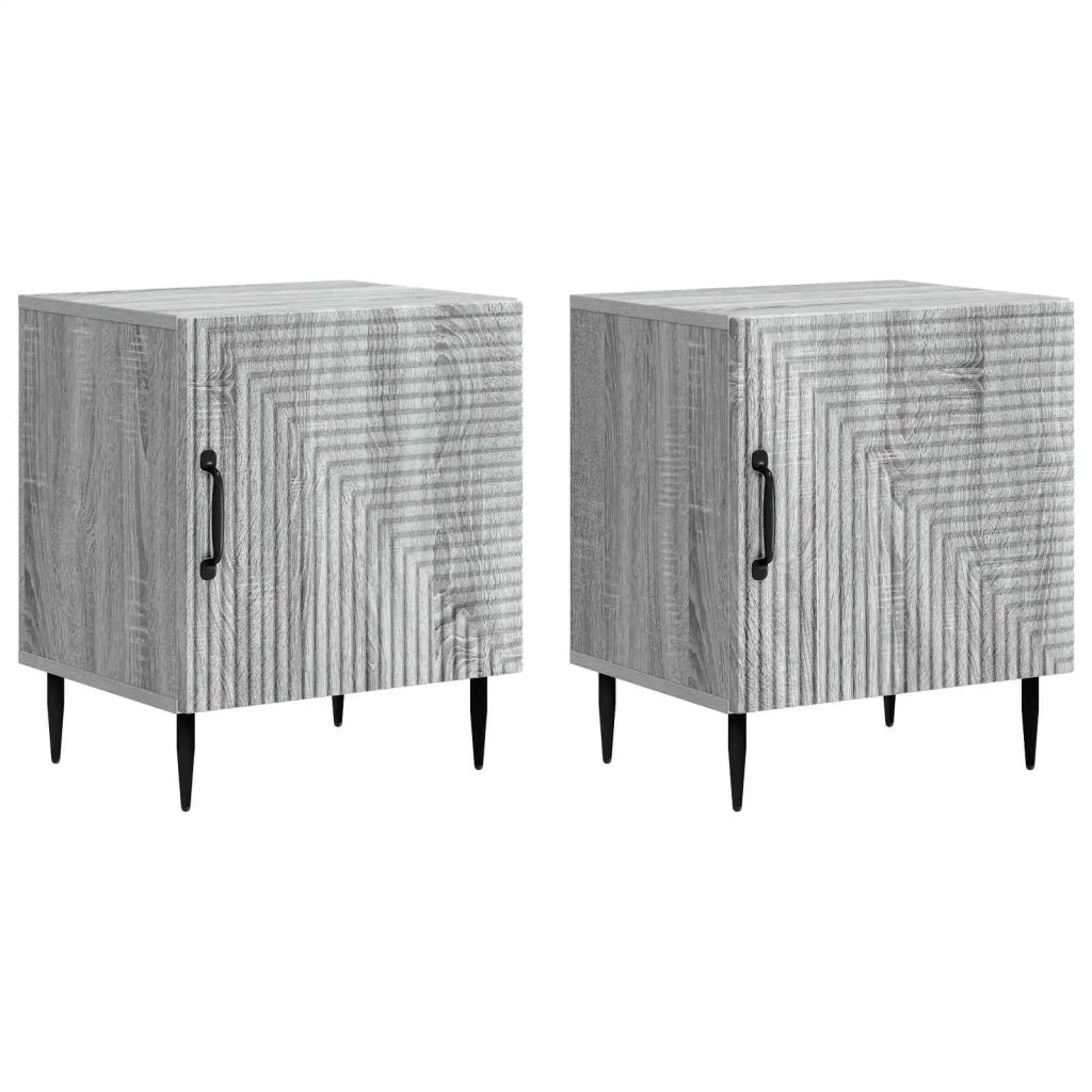 Armadio da Notte 2 pcs Grigio Sonoma 43 x 34,5 x 50 cm 894808