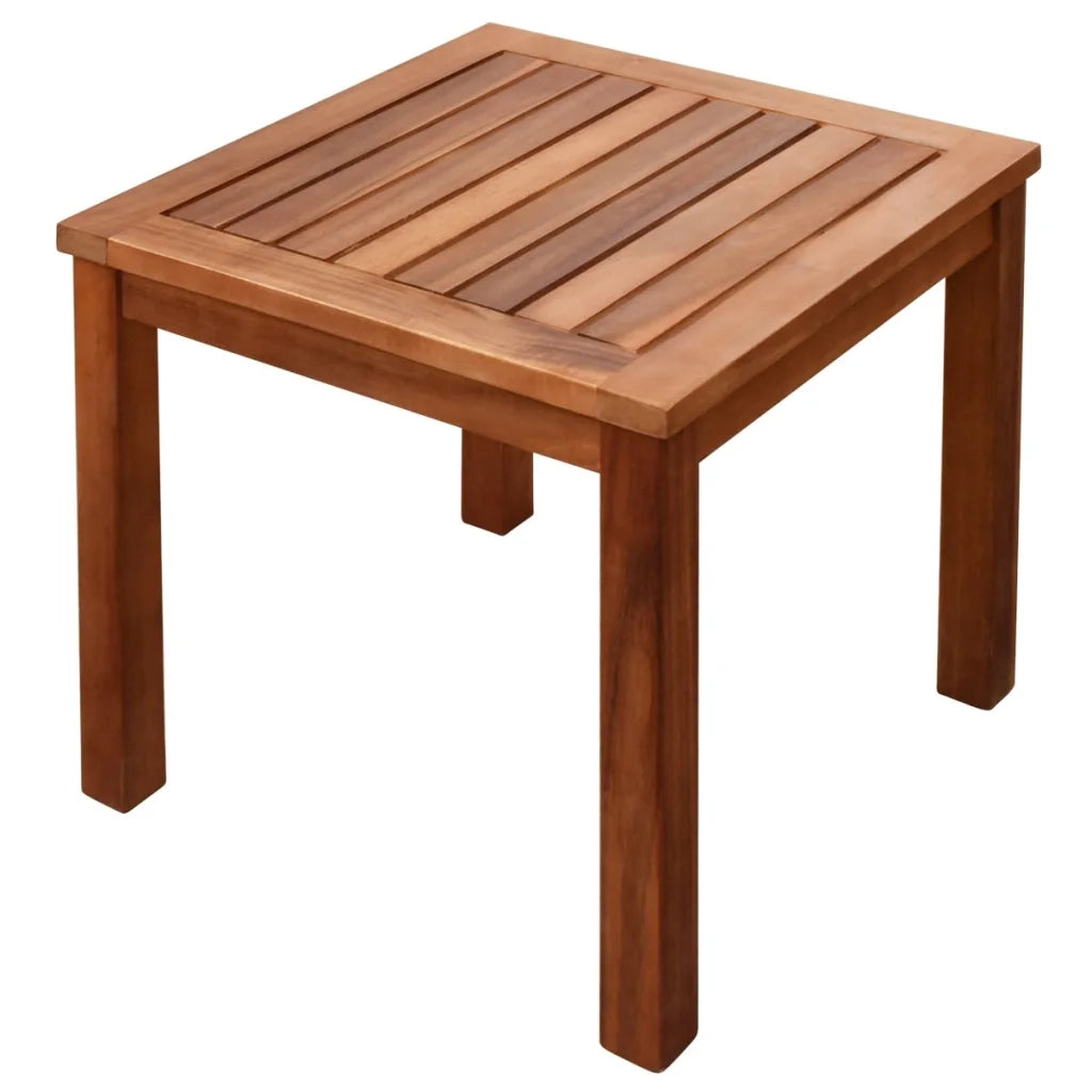 Lettini Prendisole 2 pz con Tavolo in Massello Acacia Textilene 273752