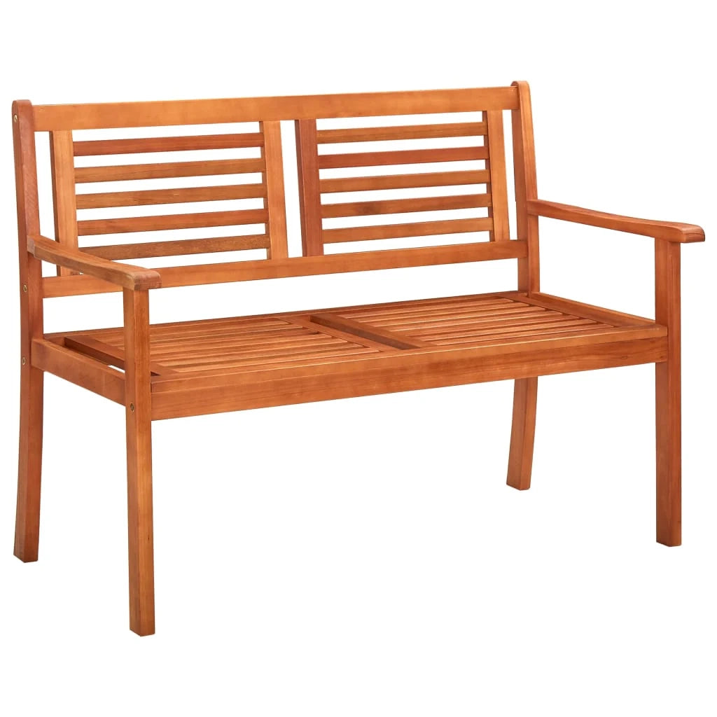 Panca da giardino mobili da esterno per patio 2 posti 120 x 60 x 89 cm legno massello di eucalipto 02_0011279