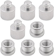 Set di 8 adattatori a viti per standarde di microfono